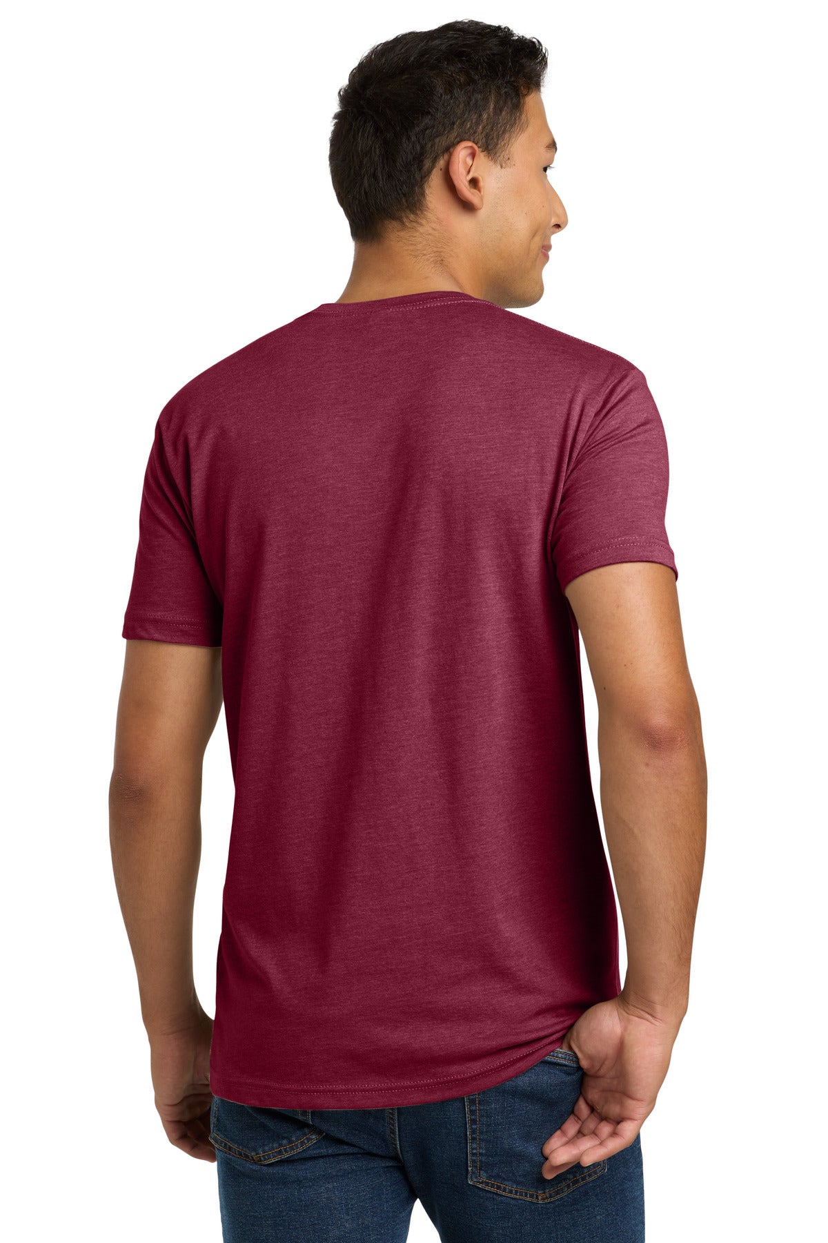 mm_new_log Next Level Apparel Adult CVC Tee. NL6210 / Cardinal / Front DTG