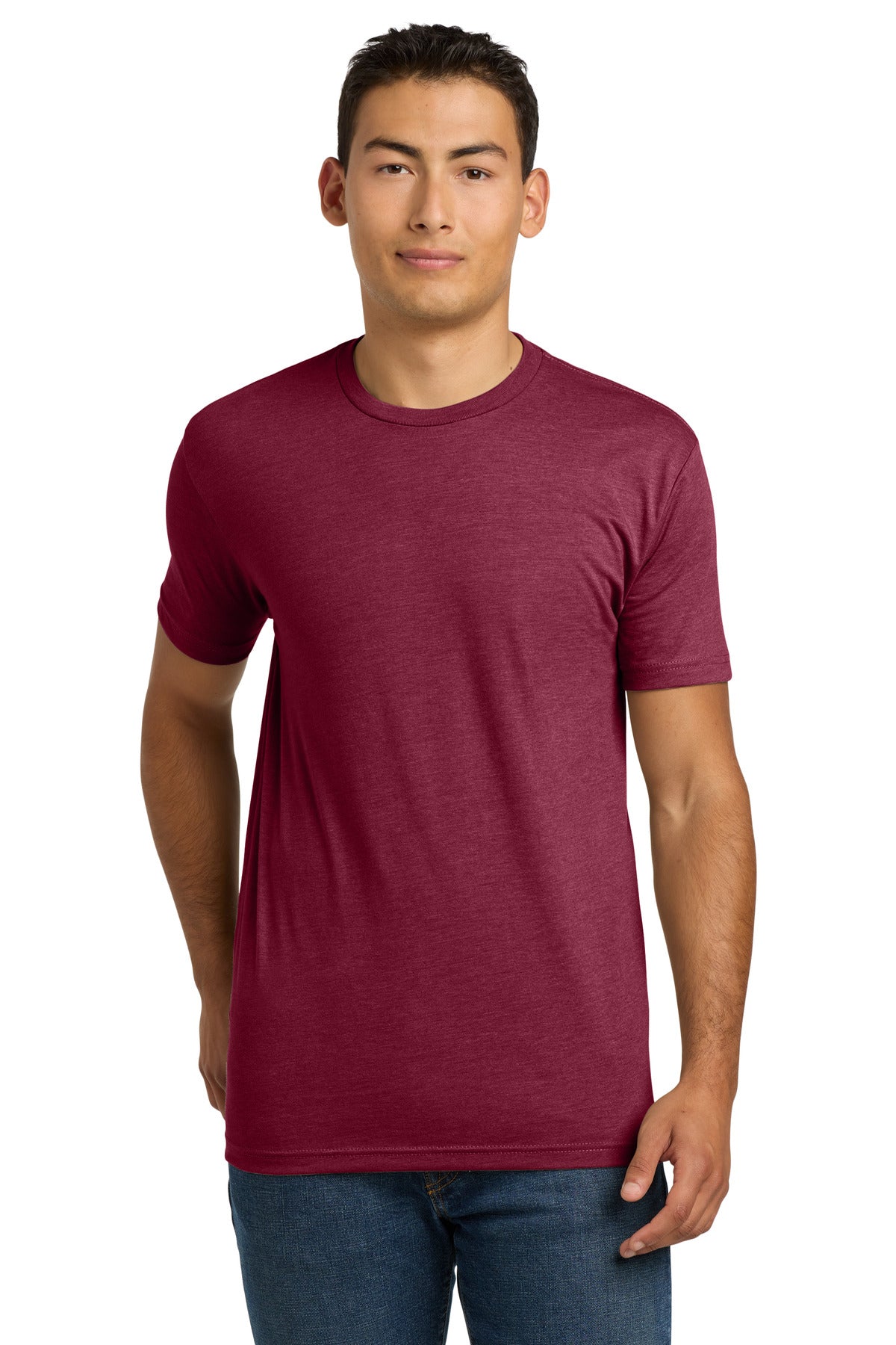 mm_new_log Next Level Apparel Adult CVC Tee. NL6210 / Cardinal / Front DTG