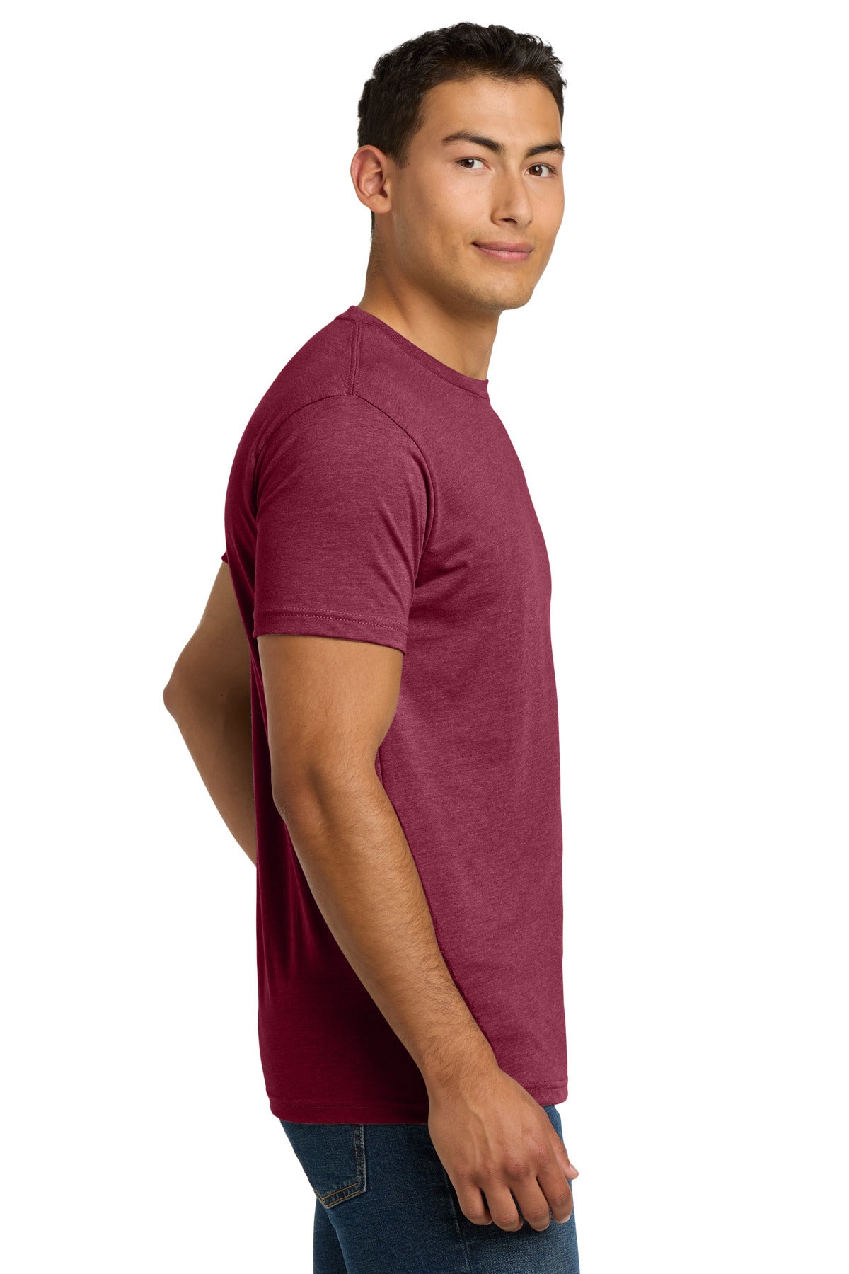 mm_new_log Next Level Apparel Adult CVC Tee. NL6210 / Cardinal / Front DTG