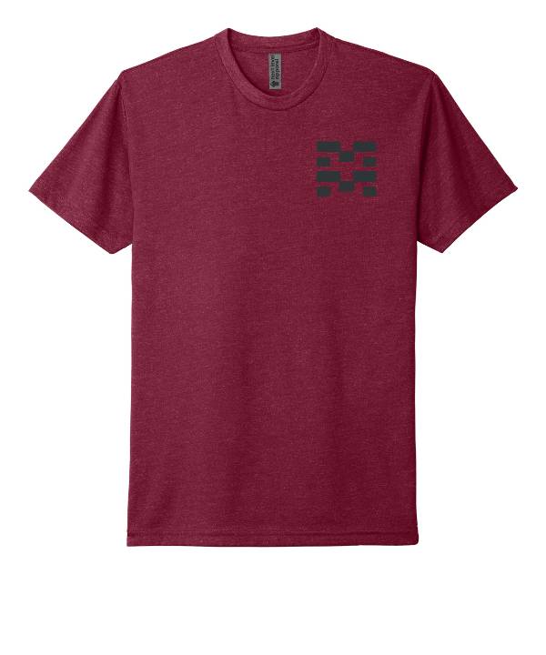 mm_new_log Next Level Apparel Adult CVC Tee. NL6210 / Cardinal / Front DTG